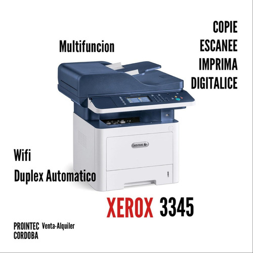 Impresora Laser Multifuncion Xerox 3345 Fotocop. Cordoba