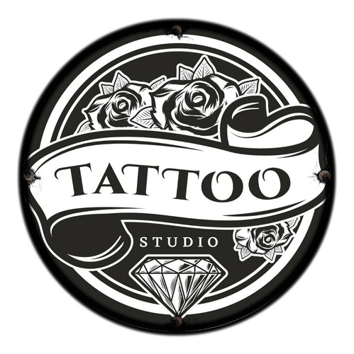 #275 - Cuadro Decorativo Vintage 20 Cm / Tattoo Cartel Tinta