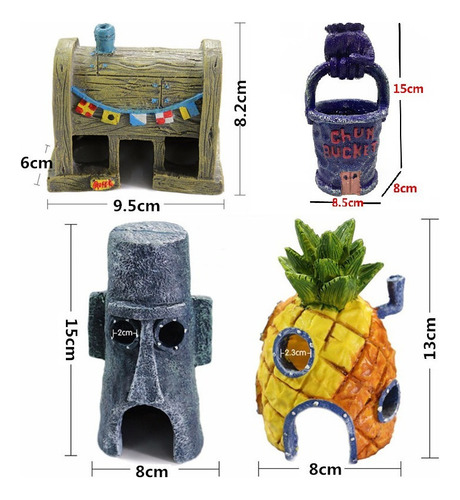 Xyl Figura De Bob Esponja De 11 Piezas+15 Cm, Modelo De