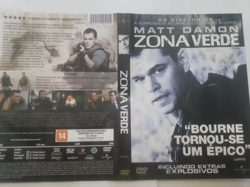 Dvd Ação Zona Verde Matt Damon Armas Destruição De Saddam