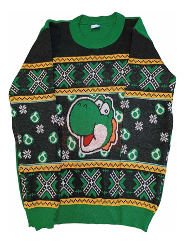 Ugly Sweater Yoshi Súper Mario Bros Talla Xl