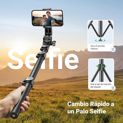 Ugreen Trípode Extensible 3 En 1 Bluetooth 170 Cm - 15609