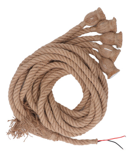Cable De Lámpara Colgante De Cuerda De Cáñamo Vintage De 6.5