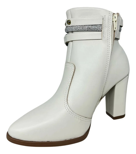 Botas Beira Rio Botineta Mujer Taco Cuadrado 9 Cm 9043.143