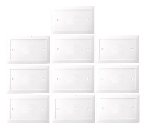 10 Tapa Ciega Rectangular Protector Interruptor Electrico