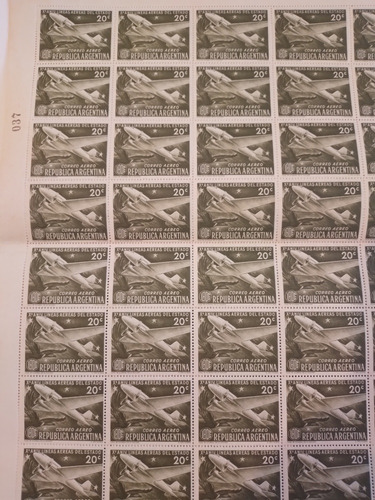Estampillas Antiguas Arg Lineas Aereas Del Estado (Usado)