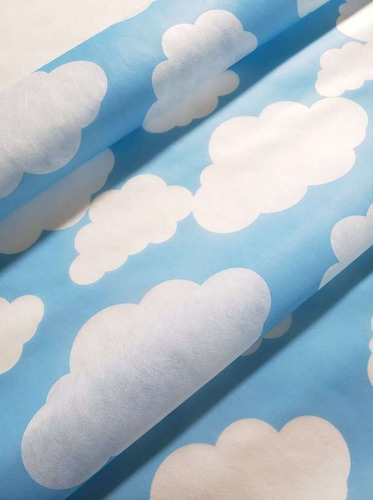 Tnt Estampado Nuvem De Algodão Decoracao 1,40mx 2 Metros Cor Estampas