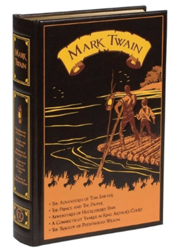 Livro Mark Twain Five Novels - Couro Ed. Luxo