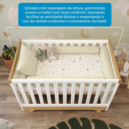 Berço Mini Cama 100% Mdf Retrô