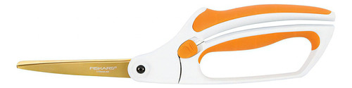 Fiskars Tijera Easy Action De 8 Pulgadas  Color Blanco Y Nar