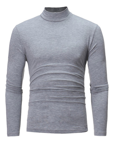 Sudadera Casual De Cuello Medio Liso Para Hombre