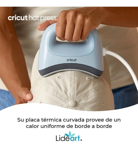 Cricut Hat Press Plancha Para Gorras Color Azul claro