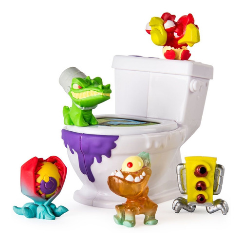 Flush Force Coleccionables Set Inodoro Con 5 Figuras Serie1