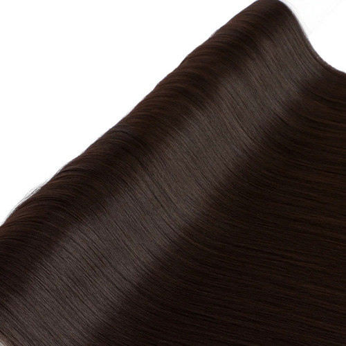 Extensiones De Cabello Con Clip, 7 Piezas, Cabeza Completa, Marrón Oscuro