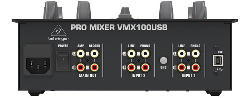 Imagen 3 de 7 de Behringer Vmx100usb Mixer Mezclador Dj Profesional Interfaz