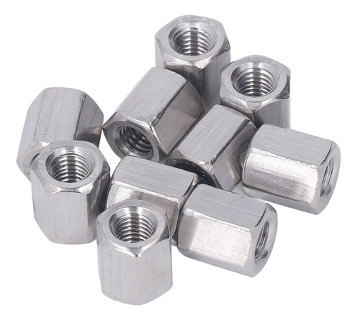 Porca De Acoplamento Hexagonal M10 10 Peças, Porca Métrica D