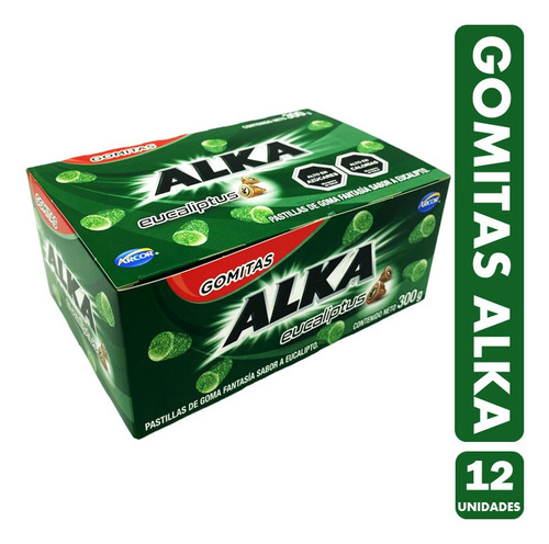 Alka Eucaliptus - Gomitas Refrescantes Arcor (caja Con 12un)