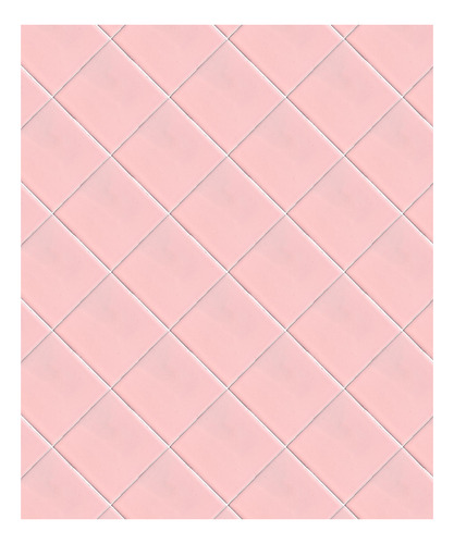 Azulejo 10.5cm Artesanal Talavera Liso 90pz Colores Rosa Claro