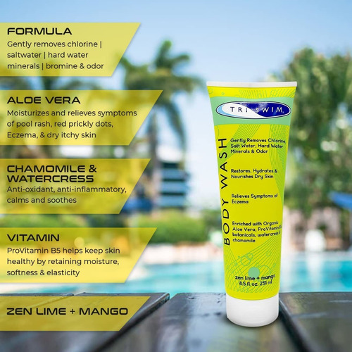 Gel De Baño Removedor De Cloro Lima+mango Triswim 251ml