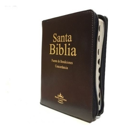 Biblia Con Cierre Mediana Negro Indice Reina Valera 1960