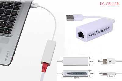 Usb 2.0 A Rj45 Ethernet Tarjeta Adaptador De Red Lan Para Ta