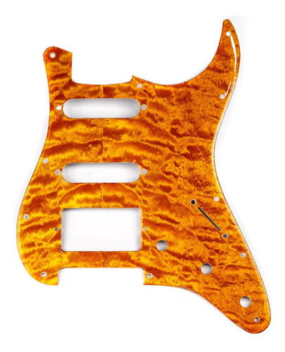 Escudo Para Guitarra Am Strat Hss Amarelo Spirit 110-yq