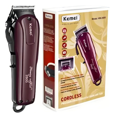 Cortadora De Cabello Profesional Inalámbrica Kemei 2600