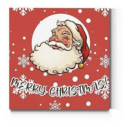 Renditions Gallery Santa Claus On Red Wall Art, Lindo 9lwfq