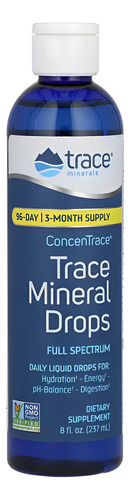 Gotas Concentrace Trace Mineral Drops 237ml Trace Minerals Sabor N/a