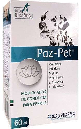 Dragpharma Paz Pet Modificador Conducta Perros 60 Ml