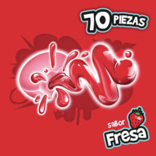 Chicles Frutilla Bubbaloo 70 X 5,1 G