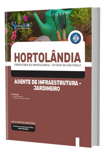 Apostila Hortolândia Sp Agente De Infraestrutura Jardineiro