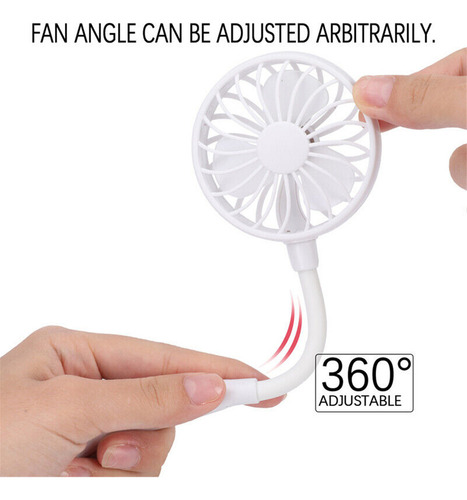 M Ventilador De Cuello Con Doble Refrigeración: Usb