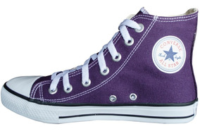 tenis all star roxo cano alto