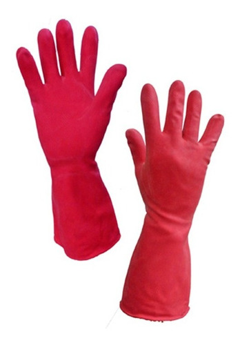 Guante De Latex Natural Refortex Vitex Rojo Talla 7 07000050