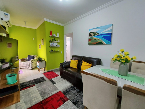 Imagem 2 de 16 de Apartamento De 2 Dormitórios Reformado À Venda Na Praia Da Enseada Em Guarujá-sp - Ap05718 - 69230524