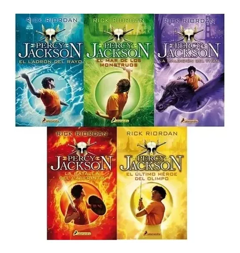 Saga Percy Jackson Y Los Dioses Del Olimpo Libros