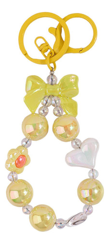 Llavero Con Cuentas, Precioso Accesorio Portátil Para