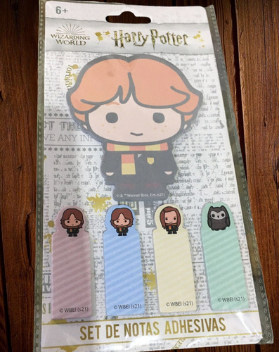 Imagen 2 de 2 de Set De Notas Adhesivas Ron Harry Potter