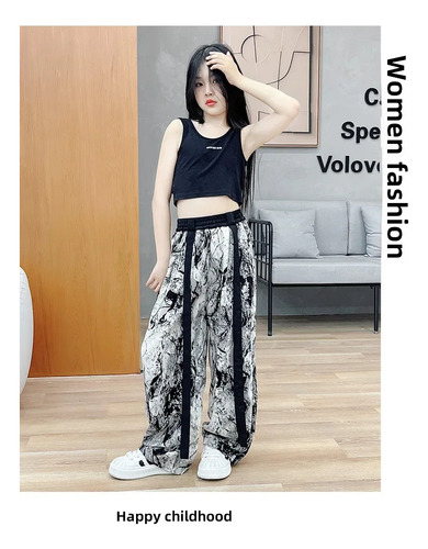 Pantalones Anchos Antimosquitos De Seda Helada De Verano Par