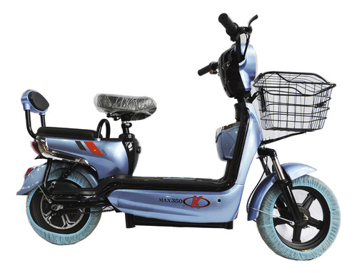 Imagen 5 de 10 de Moto Eléctrica Scooter 350w 48v 12ah Negra