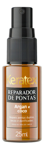 Reparador De Pontas Spray Argan E Coco 25ml - Keratex