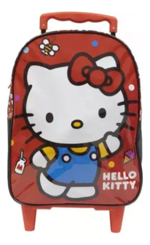 Mochila Escolar Com Rodinhas Hello Kitty Xeryus Meninas