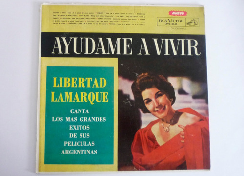 Libertad Lamarque - Ayudame A Vivir - Lp Vinilo Acetato 