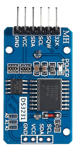 Tecneu 5 Piezas De Modulo Reloj De Tiempo Real Ds3231 Rtc Con Pilas