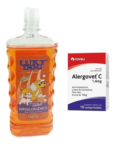 Shampoo Alergia Cachorro Hipoalergênico Mais Alergovet