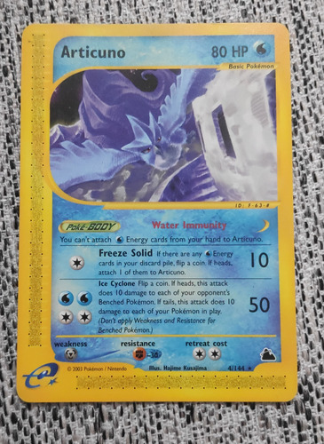 Articuno Rara Serie S 4/144