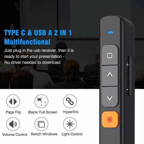 Lápiz De Cambio De Página Ppt Con Presentador Multimedia Rec