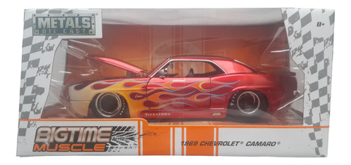 Bigtime Muscle Jada 1/24 1969 Chevrolet Camaro  Flamas 