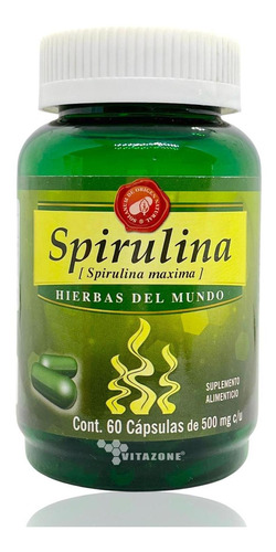 Spirulina 60 Cápsulas Hierbas Del Mundo Solanum